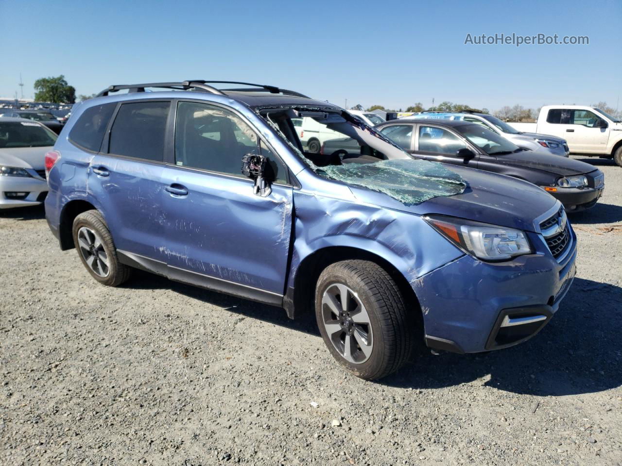 2018 Subaru Forester 2.5i Premium Blue vin: JF2SJAGCXJH560351