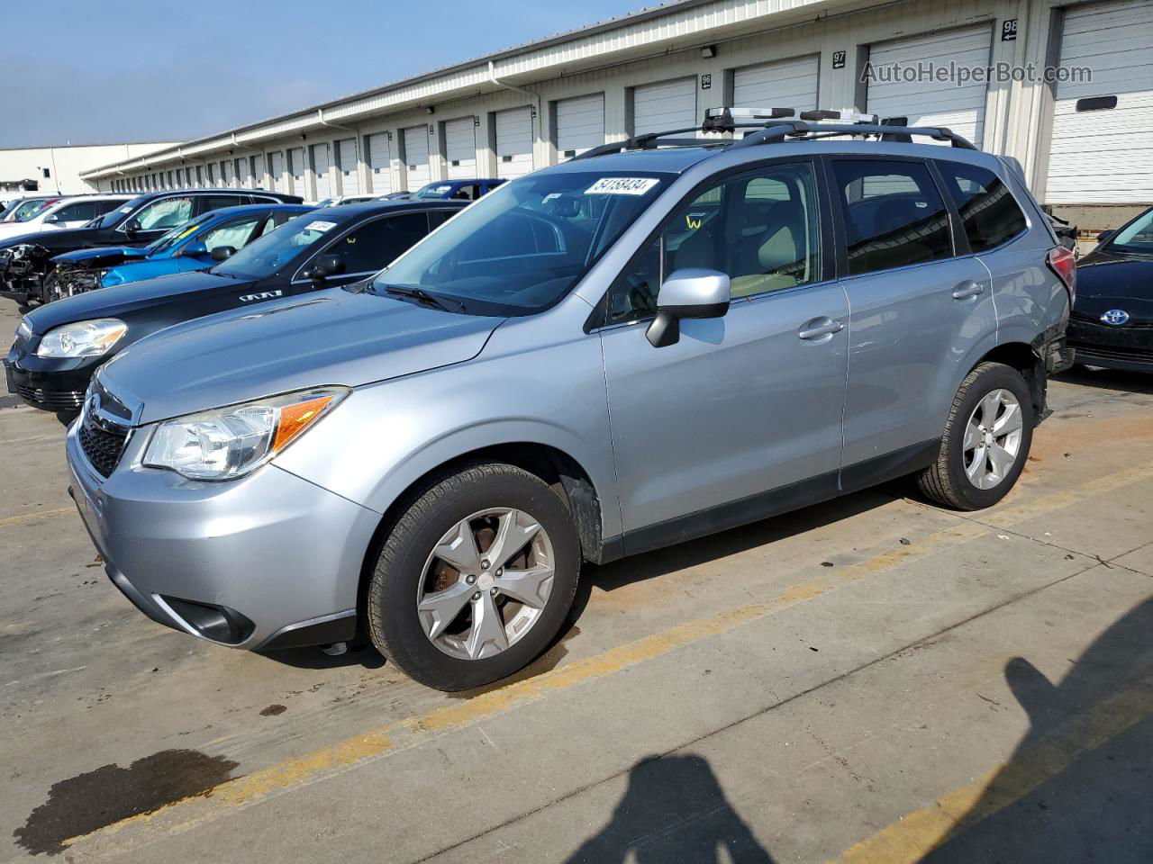 2015 Subaru Forester 2.5i Limited Silver vin: JF2SJAHC0FH574572