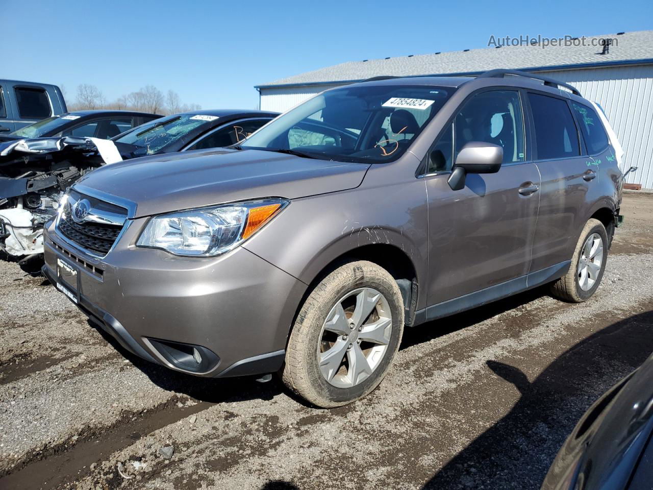 2016 Subaru Forester 2.5i Limited Beige vin: JF2SJAHC0GH491418