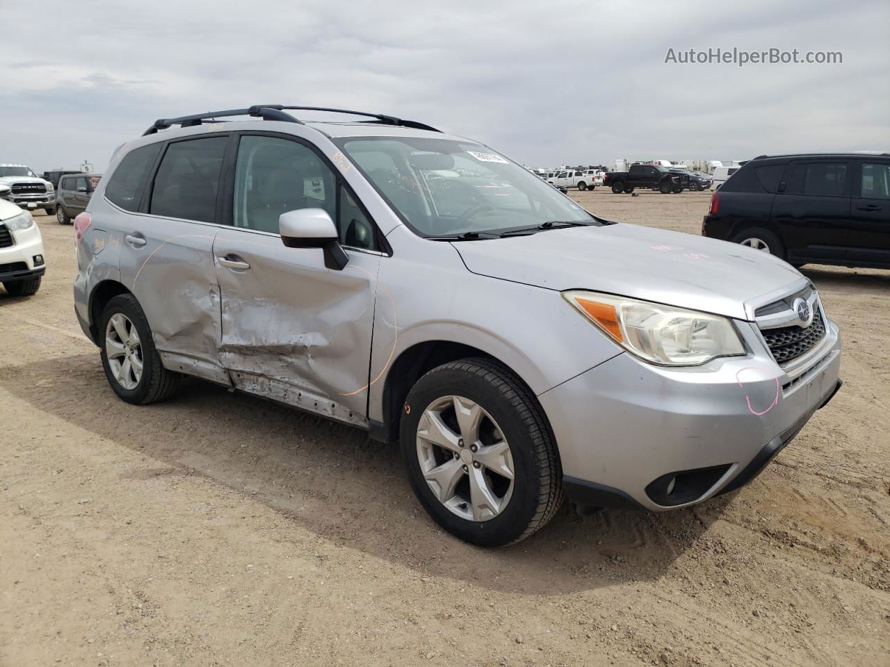 2015 Subaru Forester 2.5i Limited Silver vin: JF2SJAHC1FH483102