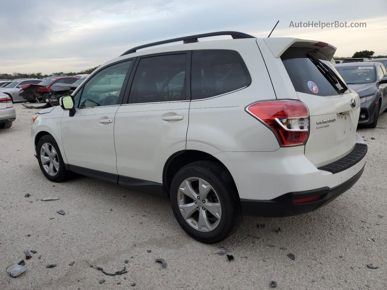 2015 Subaru Forester 2.5i Limited White vin: JF2SJAHC2FH582866