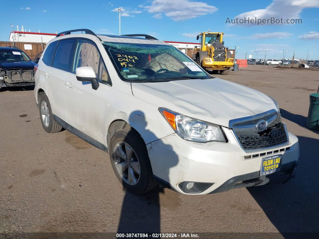 2015 Subaru Forester 2.5i Limited Белый vin: JF2SJAHC3FH597361