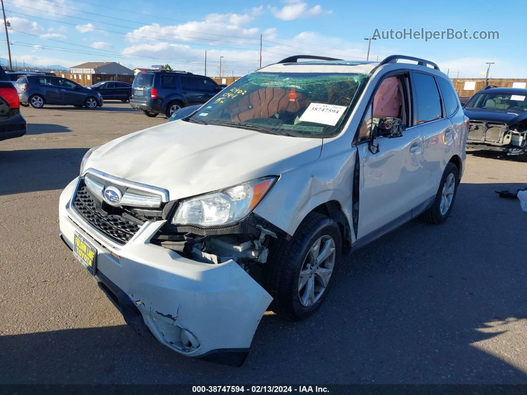 2015 Subaru Forester 2.5i Limited Белый vin: JF2SJAHC3FH597361