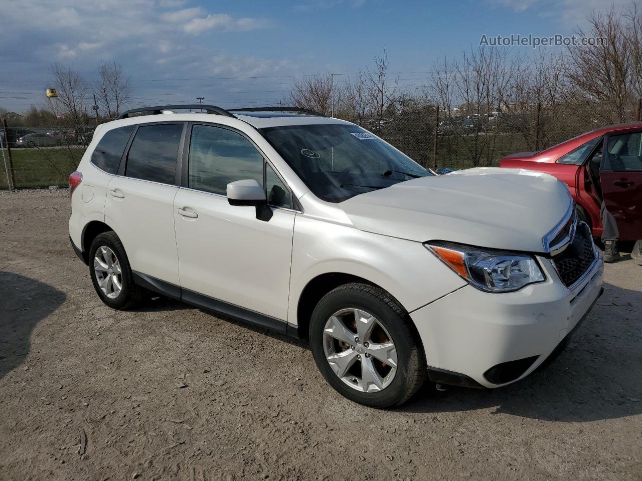 2016 Subaru Forester 2.5i Limited White vin: JF2SJAHC3GH405678