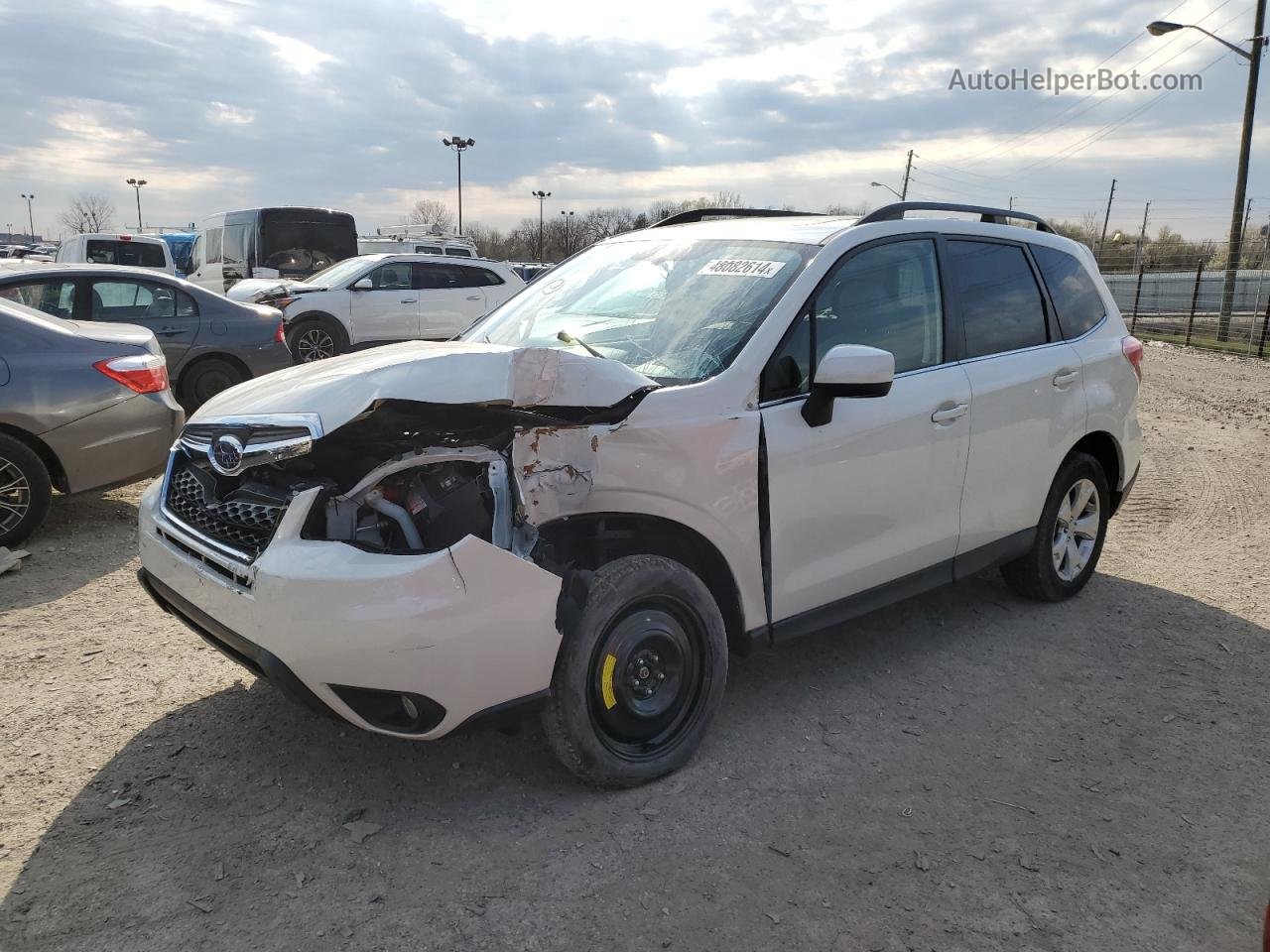 2016 Subaru Forester 2.5i Limited White vin: JF2SJAHC3GH405678