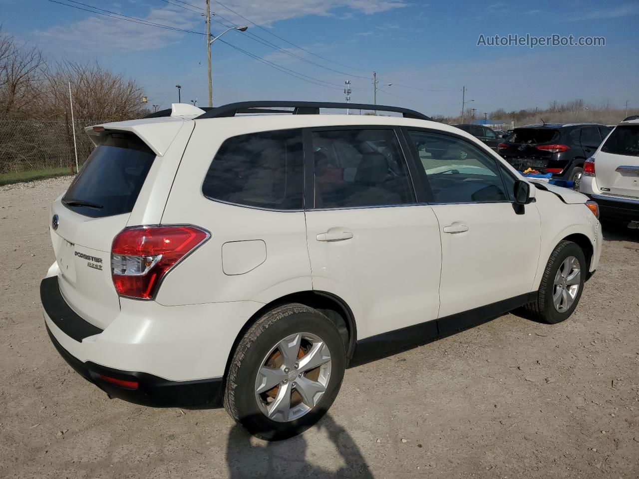 2016 Subaru Forester 2.5i Limited White vin: JF2SJAHC3GH405678