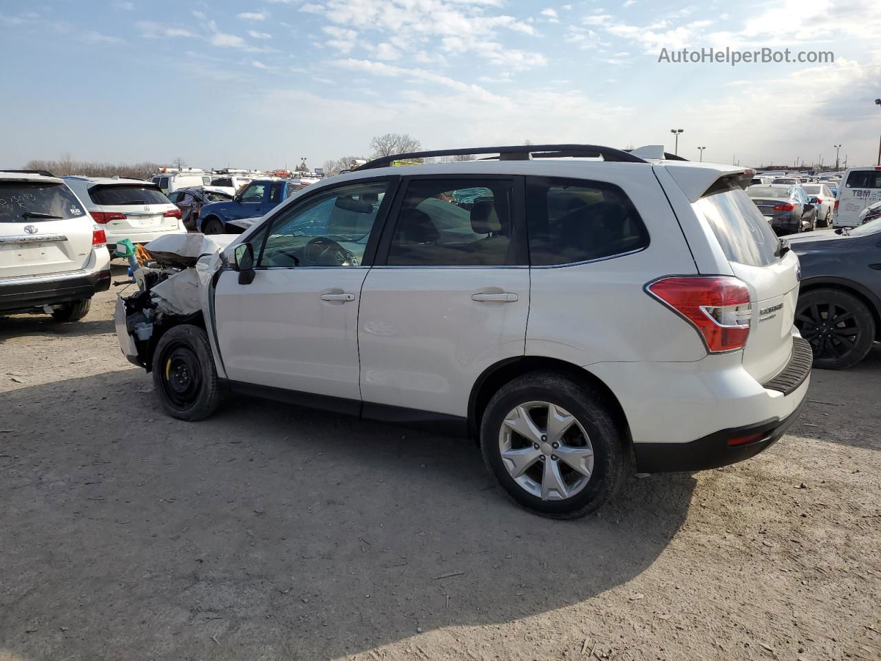 2016 Subaru Forester 2.5i Limited White vin: JF2SJAHC3GH405678