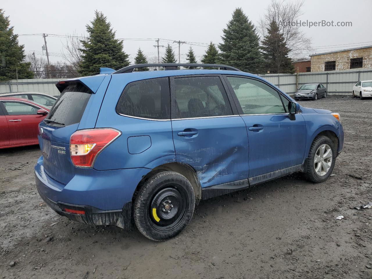 2016 Subaru Forester 2.5i Limited Blue vin: JF2SJAHC3GH510155