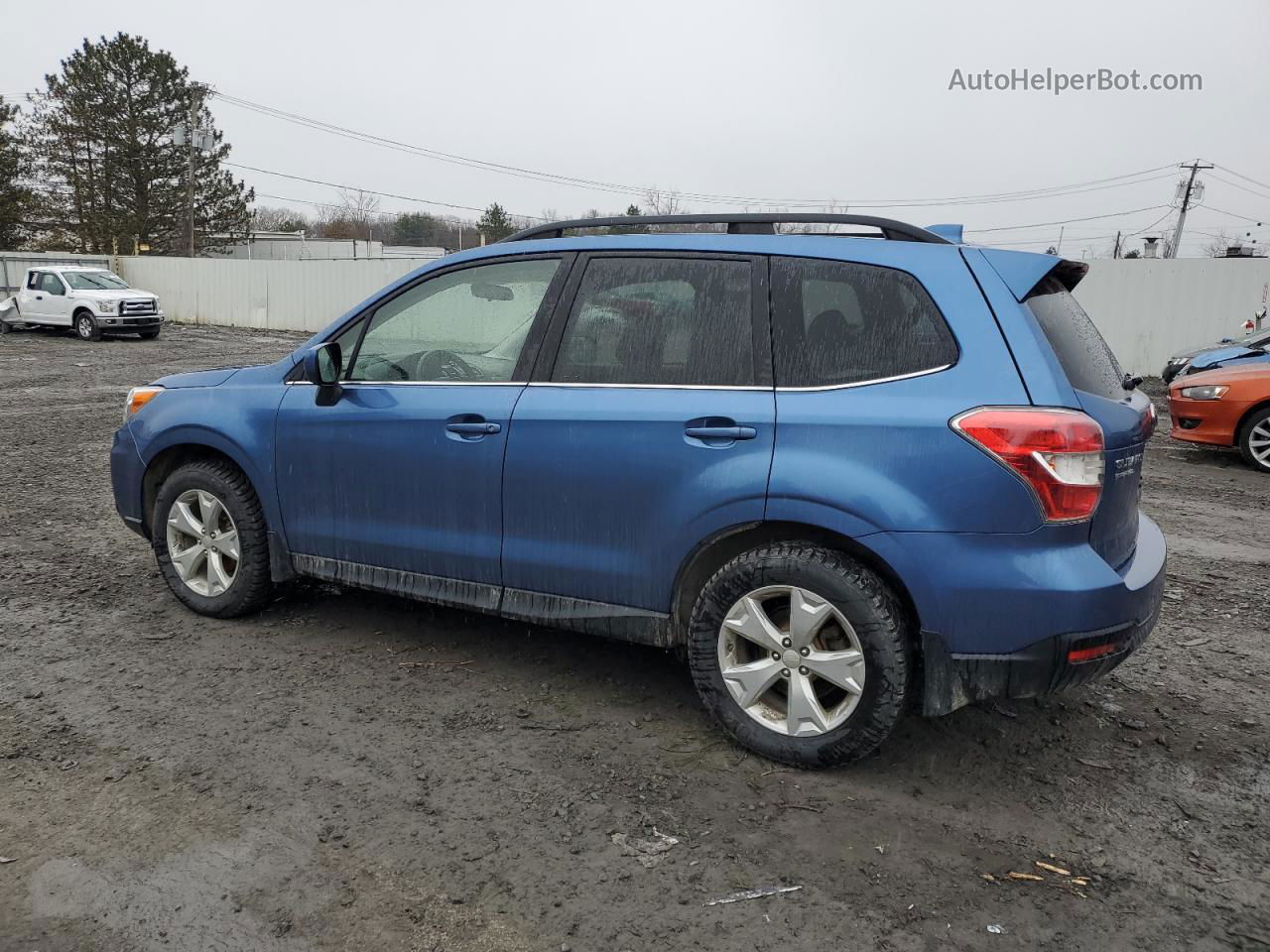 2016 Subaru Forester 2.5i Limited Синий vin: JF2SJAHC3GH510155