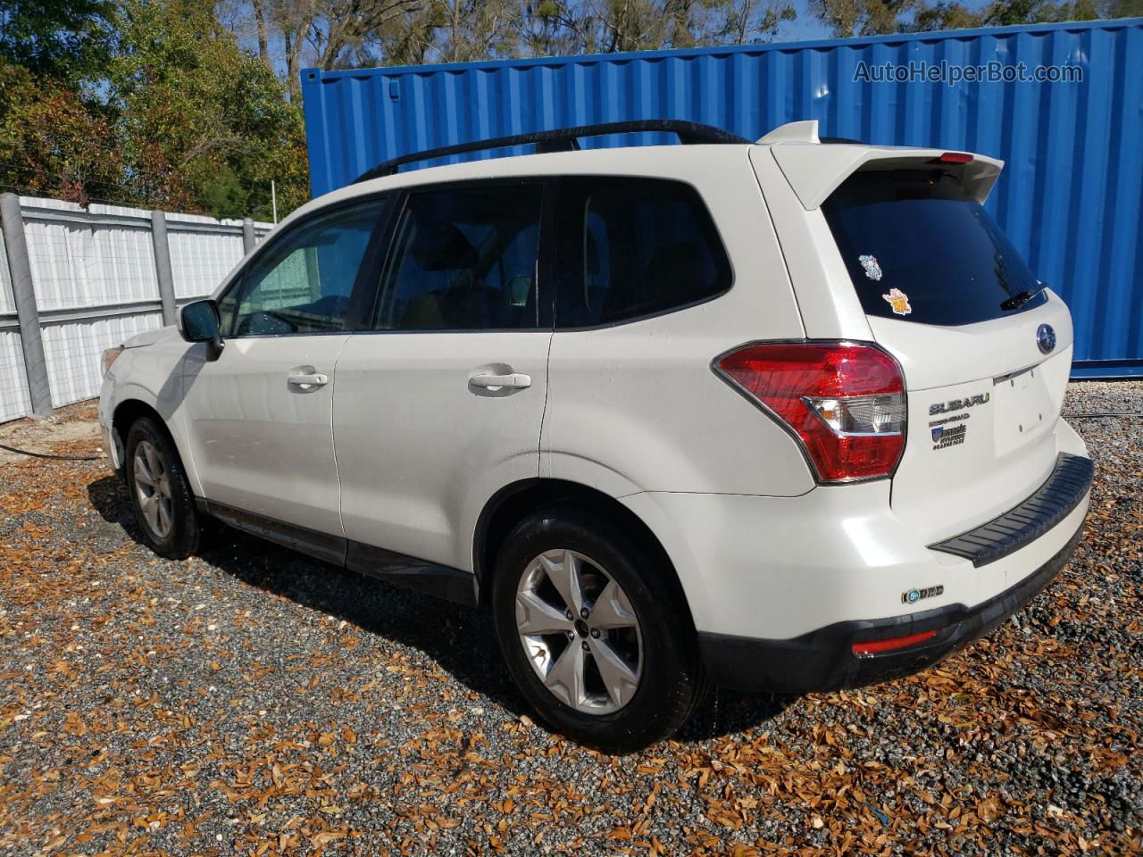 2016 Subaru Forester 2.5i Limited White vin: JF2SJAHC3GH519180