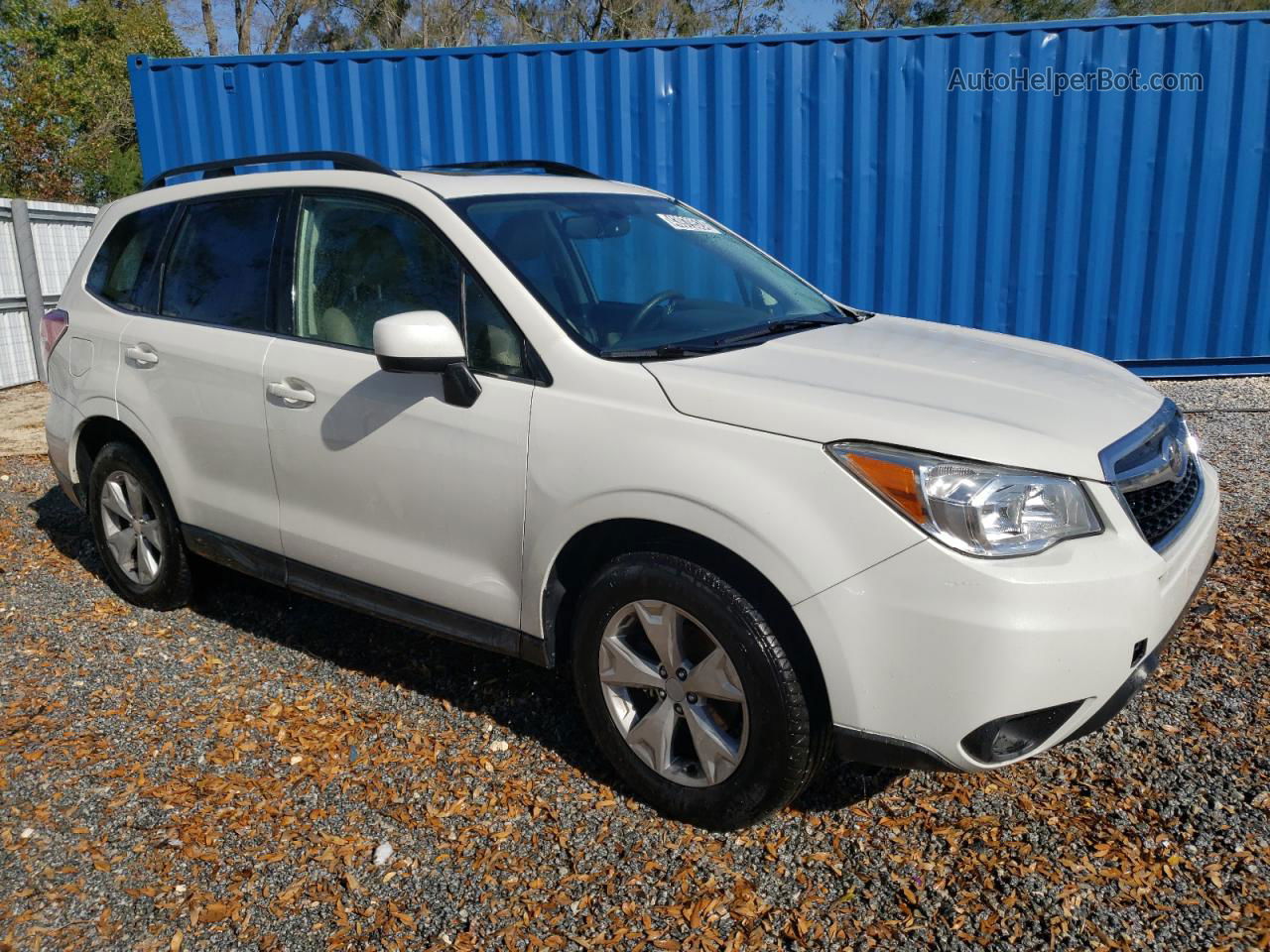 2016 Subaru Forester 2.5i Limited White vin: JF2SJAHC3GH519180