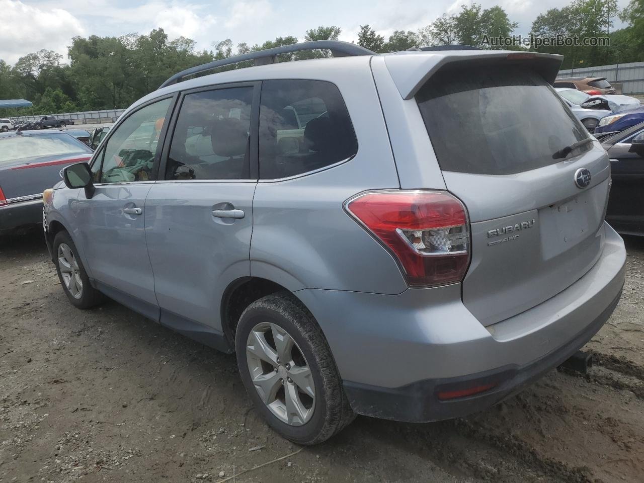 2015 Subaru Forester 2.5i Limited Silver vin: JF2SJAHC4FH460669