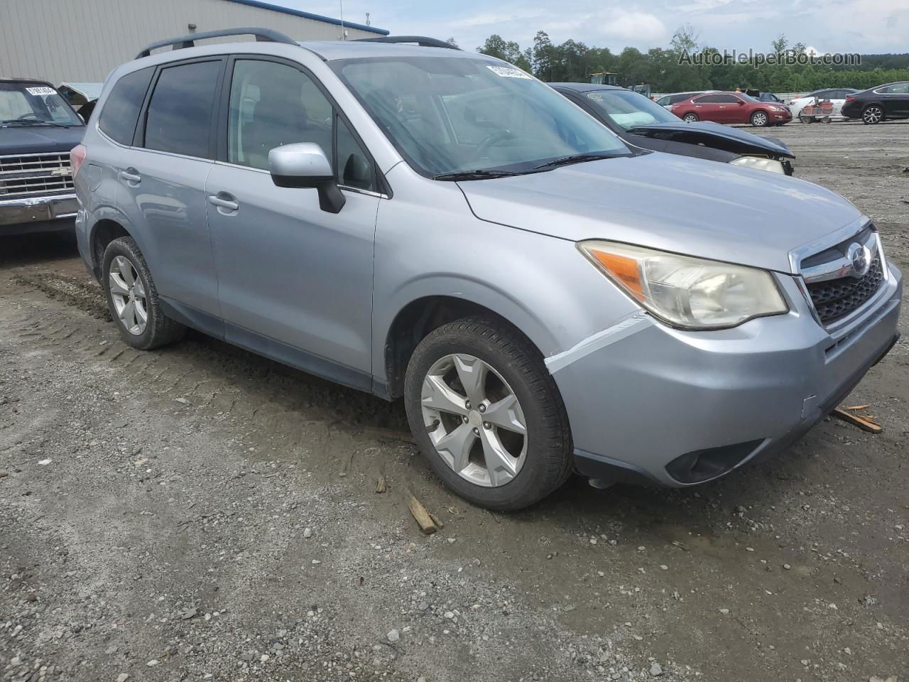 2015 Subaru Forester 2.5i Limited Silver vin: JF2SJAHC4FH460669