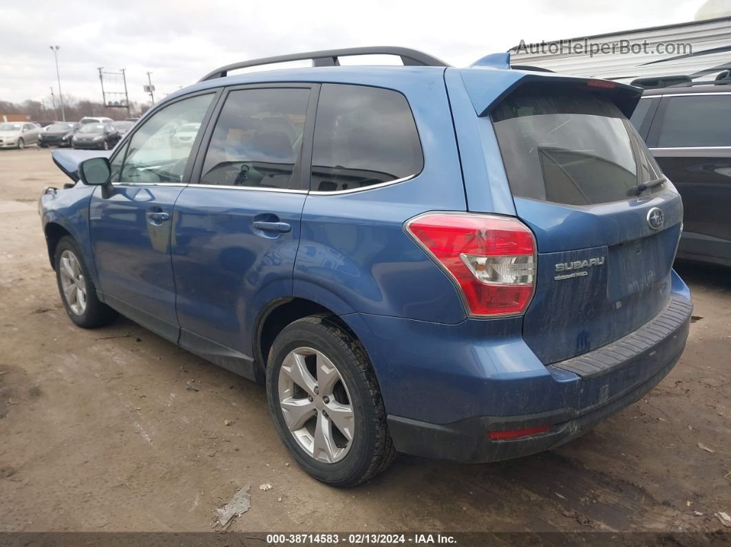 2016 Subaru Forester 2.5i Limited Blue vin: JF2SJAHC4GH468482