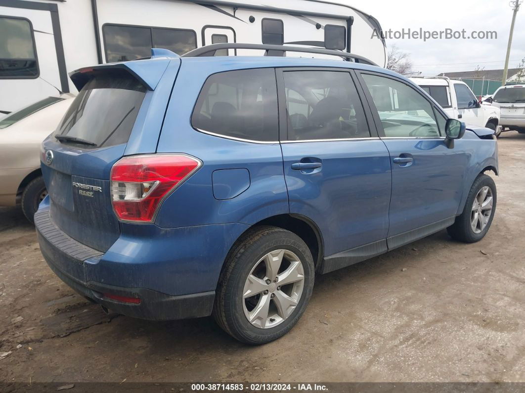 2016 Subaru Forester 2.5i Limited Blue vin: JF2SJAHC4GH468482