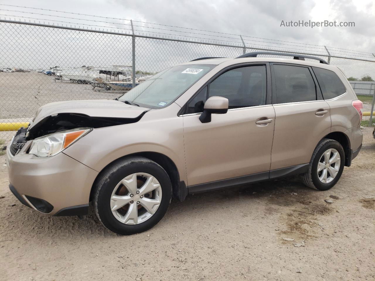 2016 Subaru Forester 2.5i Limited Желто-коричневый vin: JF2SJAHC4GH510441