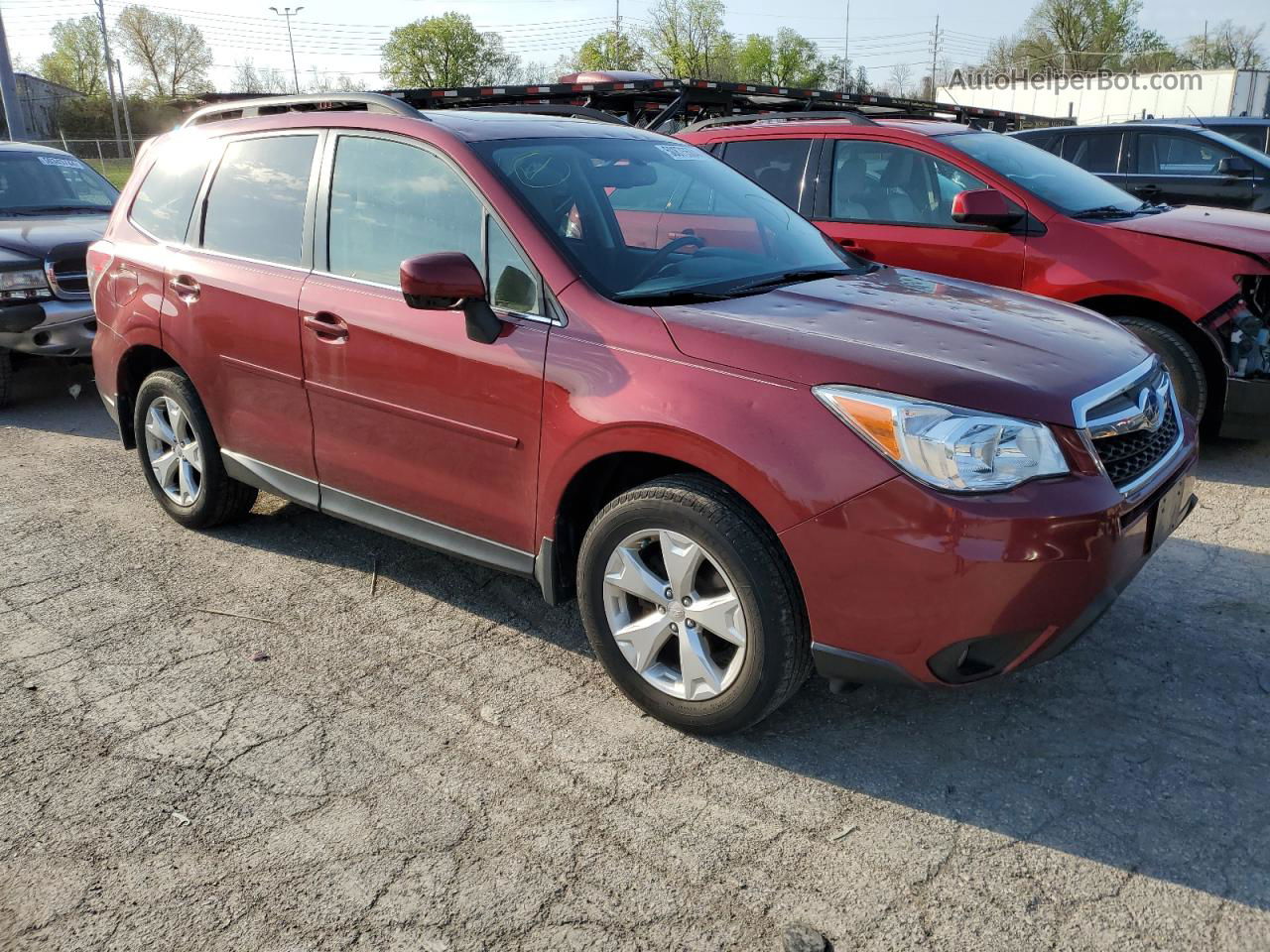 2016 Subaru Forester 2.5i Limited Red vin: JF2SJAHC4GH553628