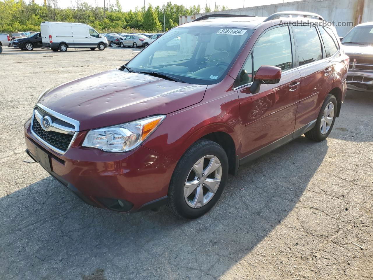 2016 Subaru Forester 2.5i Limited Red vin: JF2SJAHC4GH553628