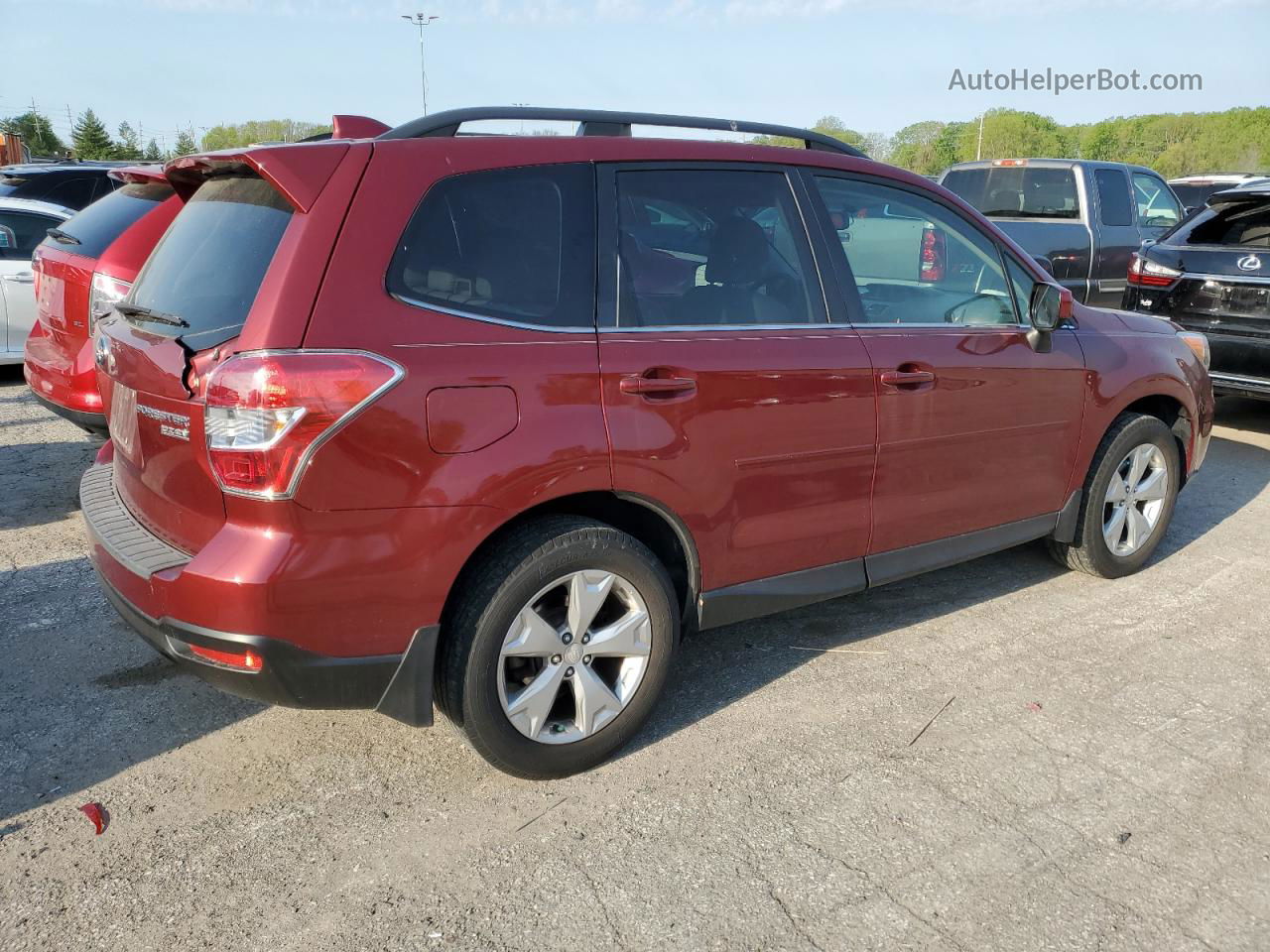 2016 Subaru Forester 2.5i Limited Red vin: JF2SJAHC4GH553628