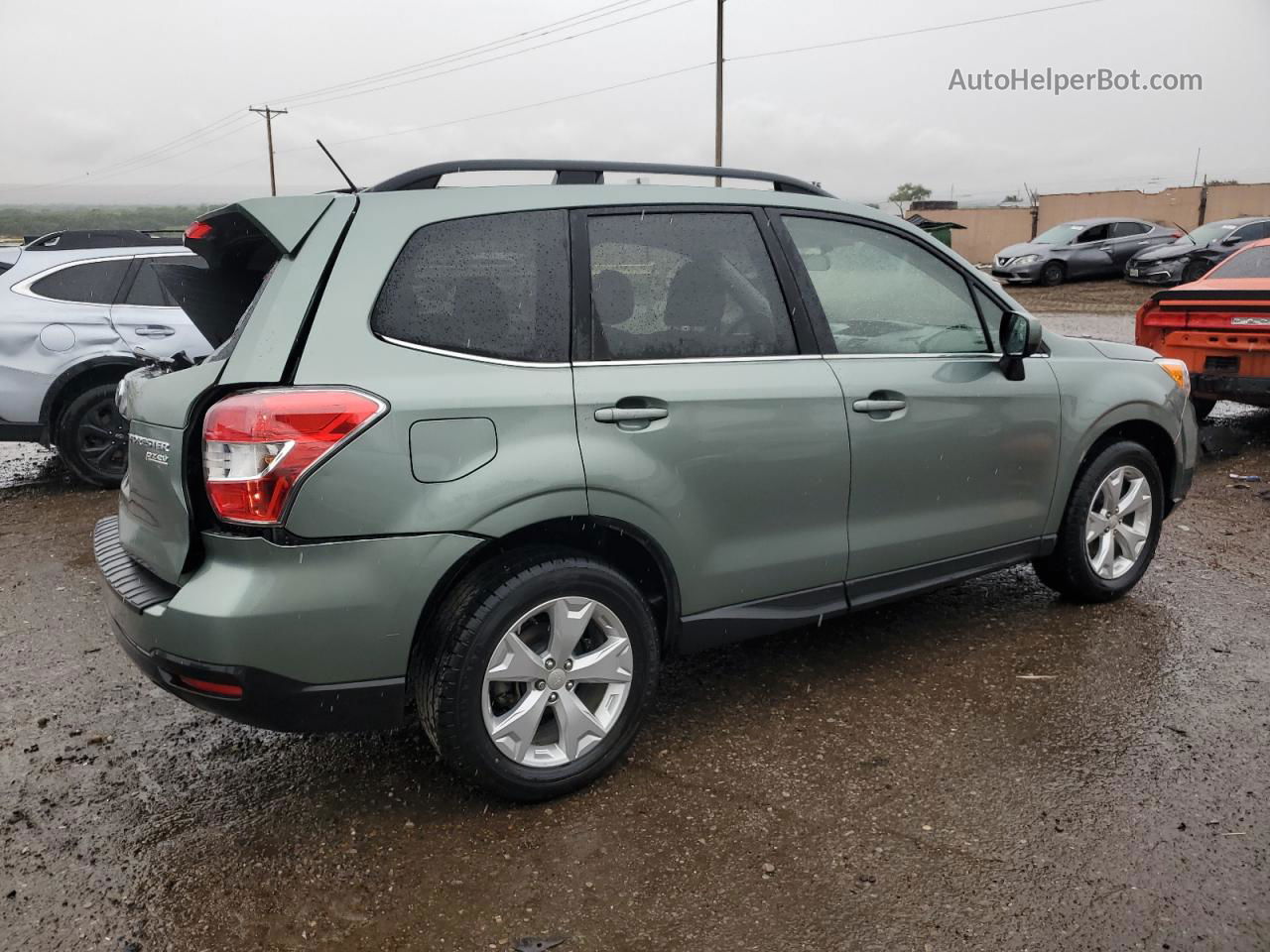 2015 Subaru Forester 2.5i Limited Green vin: JF2SJAHC6FH432727