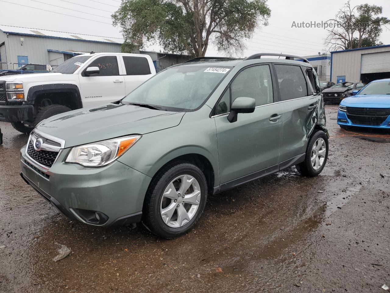 2015 Subaru Forester 2.5i Limited Зеленый vin: JF2SJAHC6FH432727