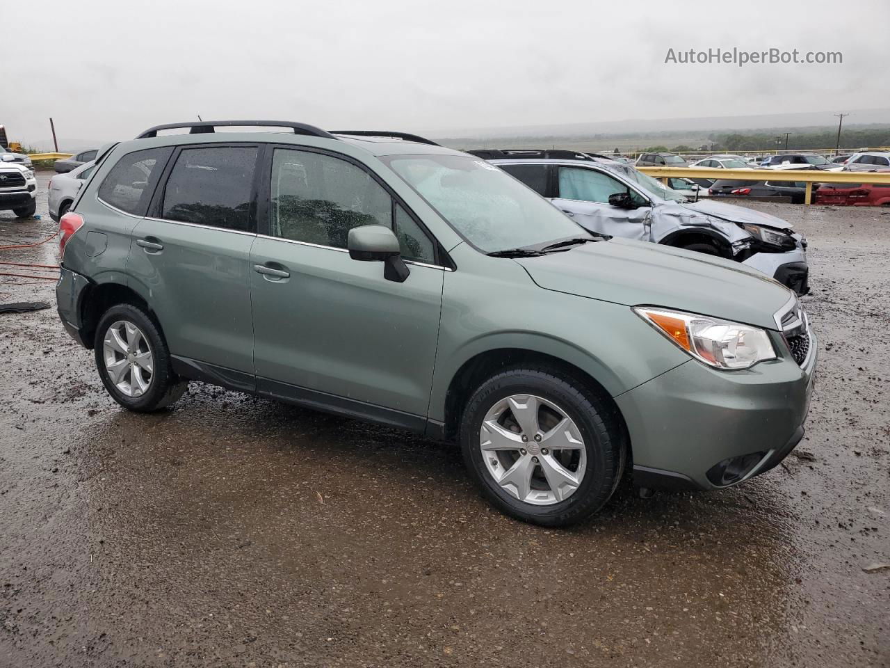 2015 Subaru Forester 2.5i Limited Зеленый vin: JF2SJAHC6FH432727