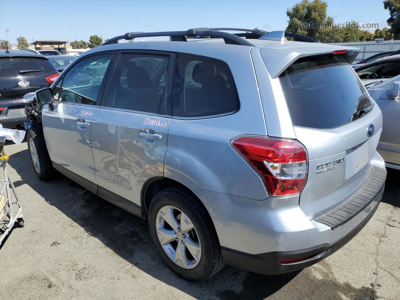 2016 Subaru Forester 2.5i Limited Silver vin: JF2SJAHC6GH509985