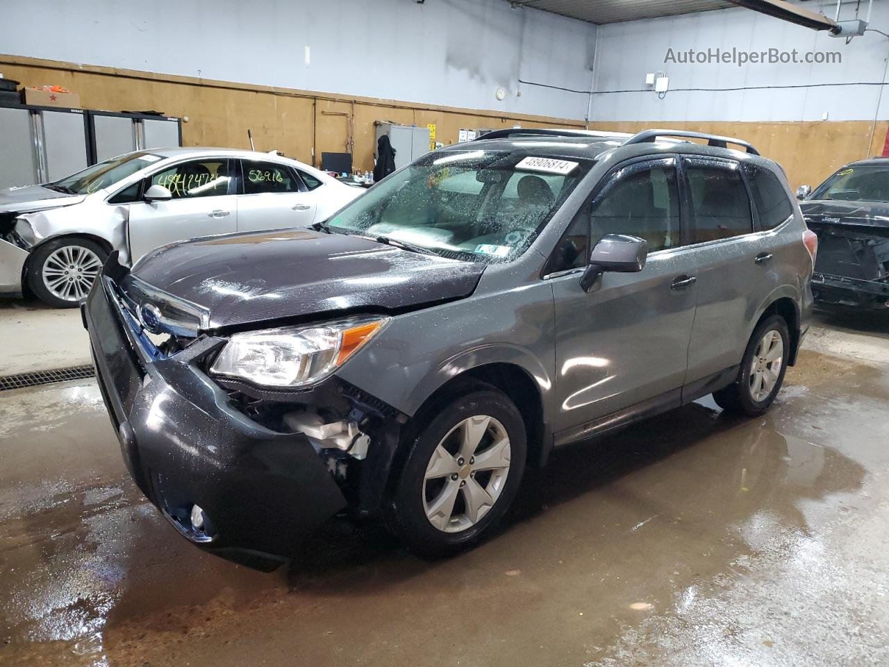 2016 Subaru Forester 2.5i Limited Серый vin: JF2SJAHC7GH409703