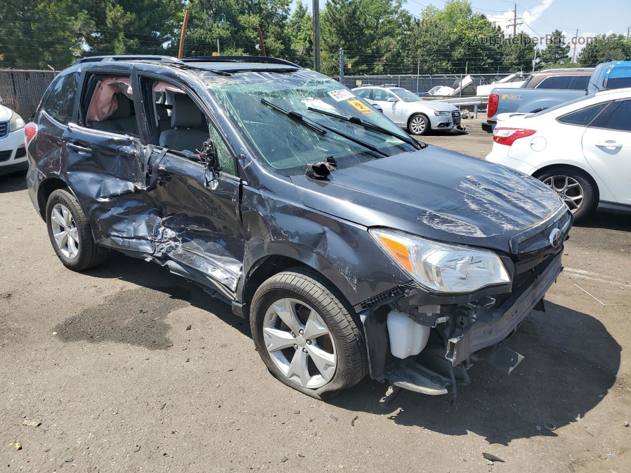 2016 Subaru Forester 2.5i Limited Gray vin: JF2SJAHC8GH482210