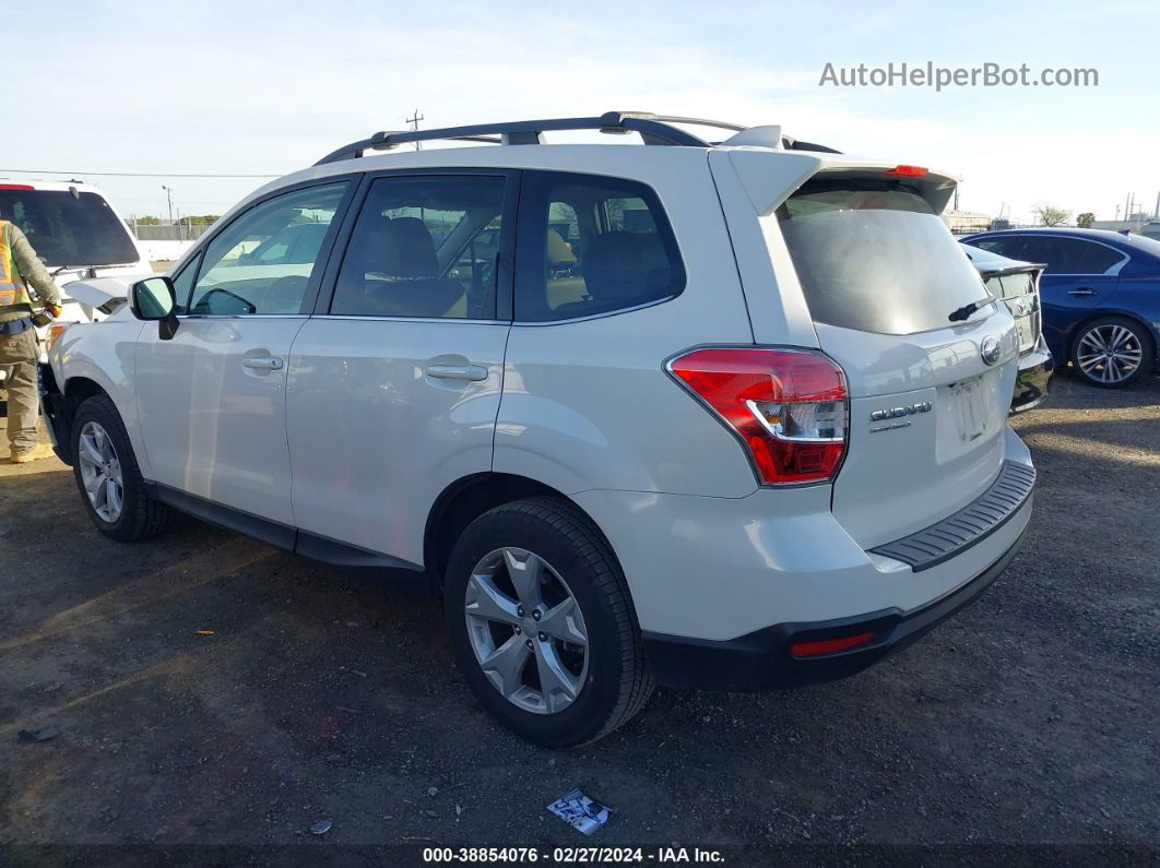 2016 Subaru Forester 2.5i Limited White vin: JF2SJAHC8GH495085