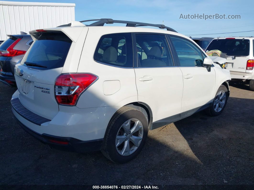 2016 Subaru Forester 2.5i Limited White vin: JF2SJAHC8GH495085