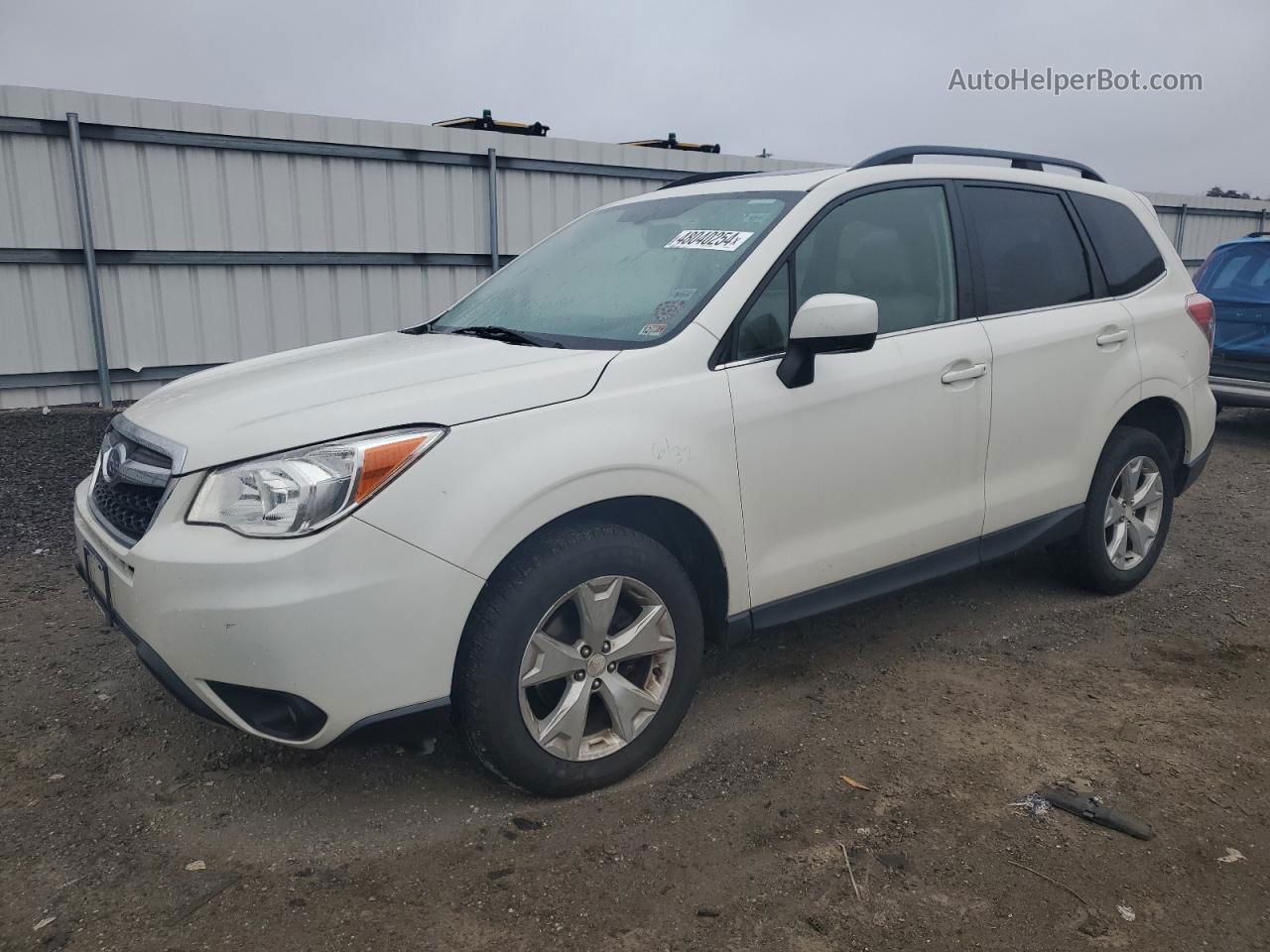 2016 Subaru Forester 2.5i Limited White vin: JF2SJAHC8GH501824