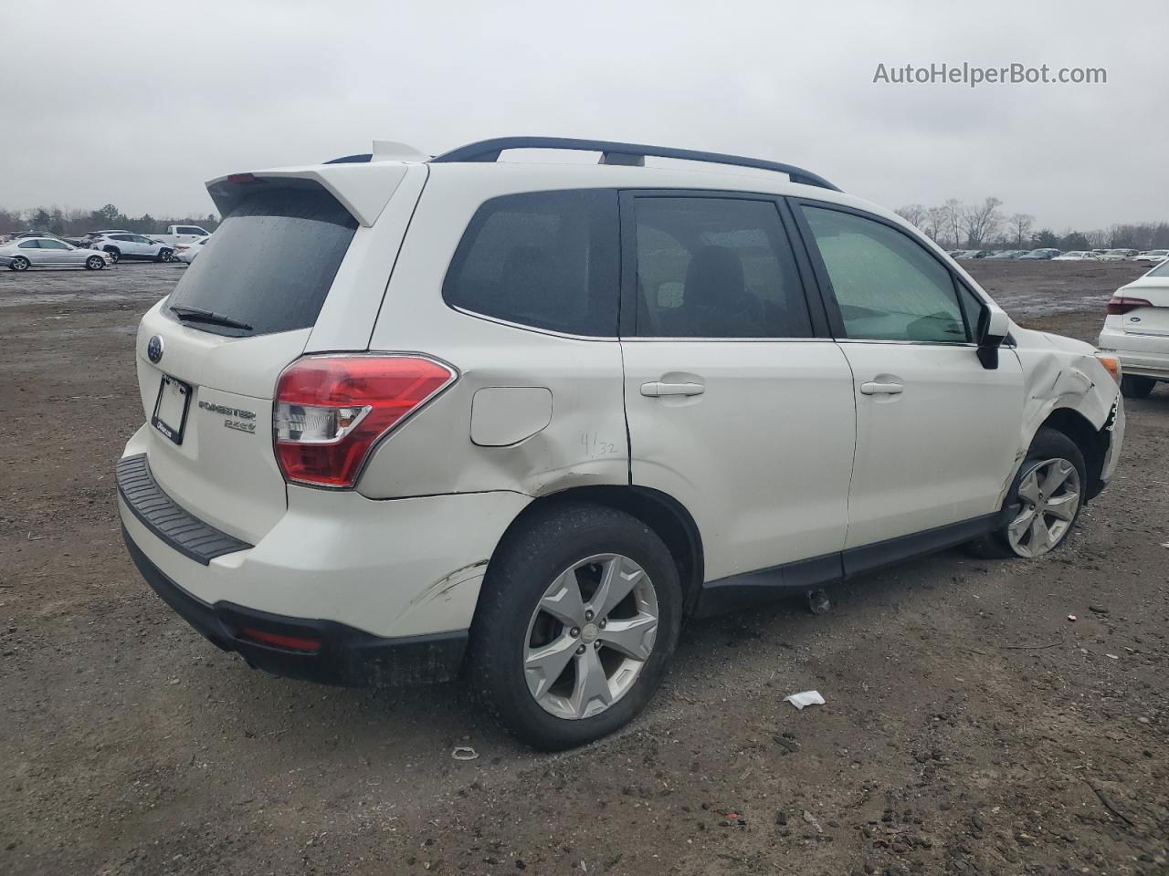 2016 Subaru Forester 2.5i Limited Белый vin: JF2SJAHC8GH501824