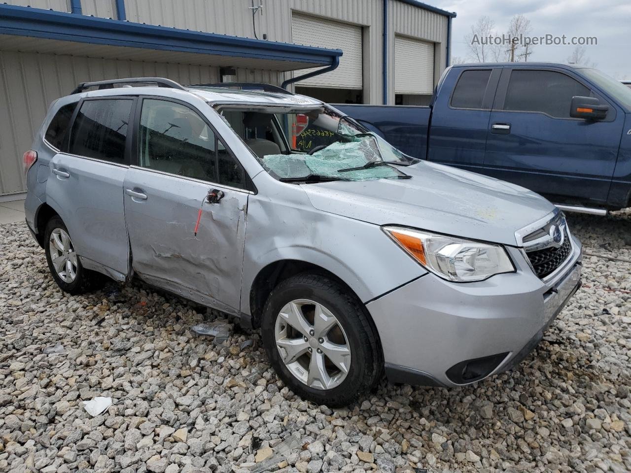 2016 Subaru Forester 2.5i Limited Silver vin: JF2SJAHC9GH487996
