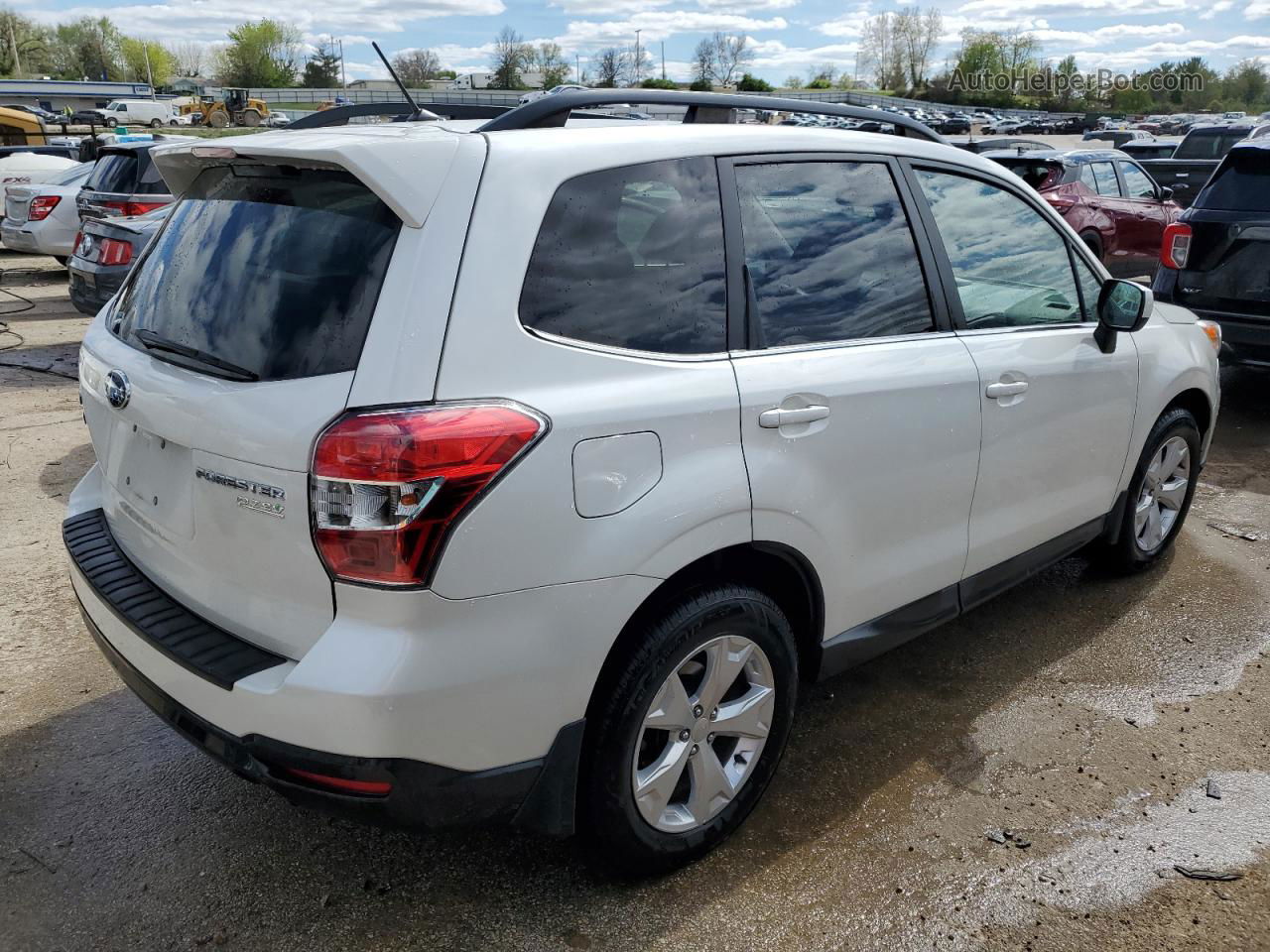 2015 Subaru Forester 2.5i Limited Белый vin: JF2SJAHCXFH450759