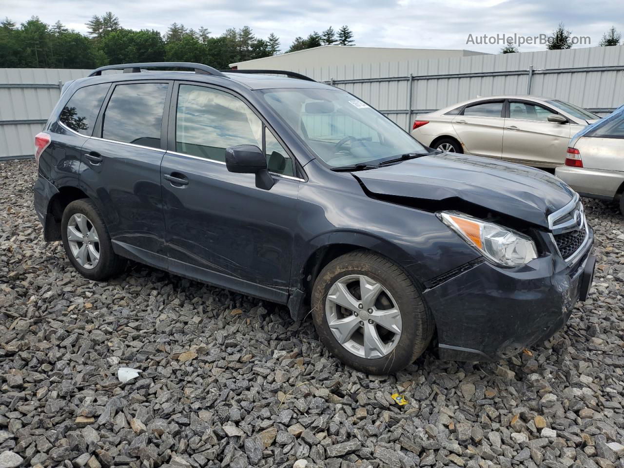 2016 Subaru Forester 2.5i Limited Gray vin: JF2SJAHCXGH431856