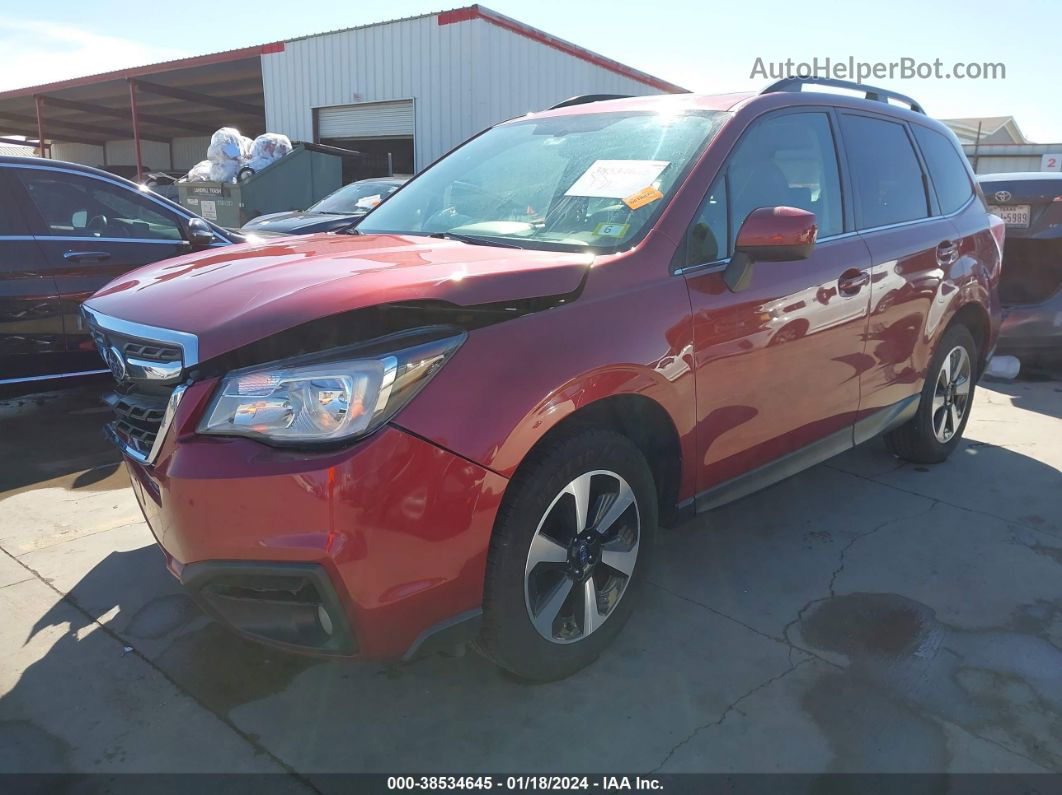 2017 Subaru Forester 2.5i Limited Maroon vin: JF2SJAJC9HH462141