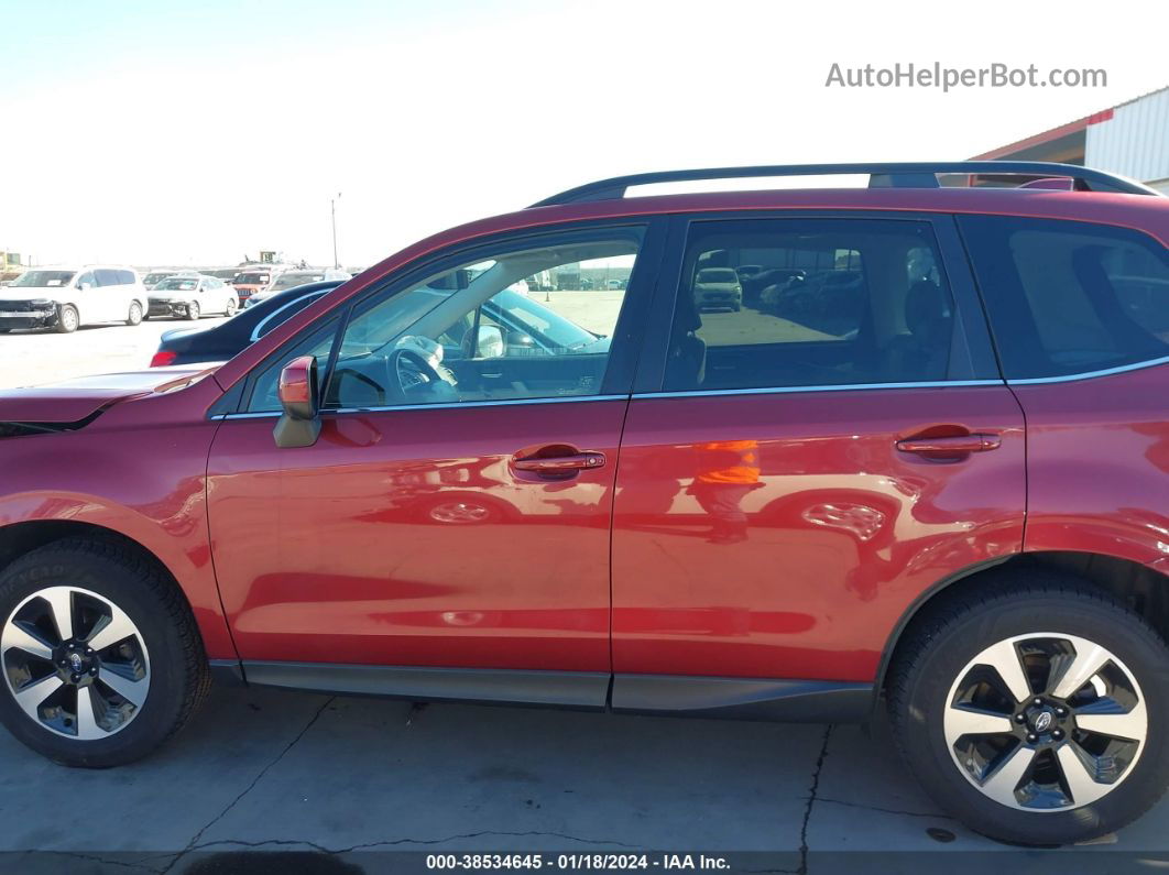 2017 Subaru Forester 2.5i Limited Maroon vin: JF2SJAJC9HH462141