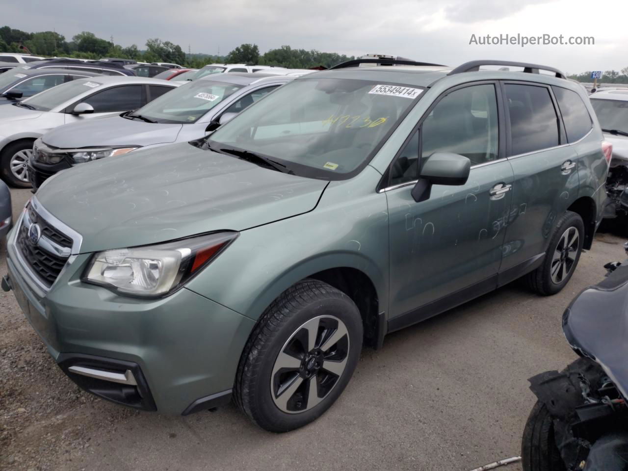 2017 Subaru Forester 2.5i Limited Green vin: JF2SJAJCXHH447230