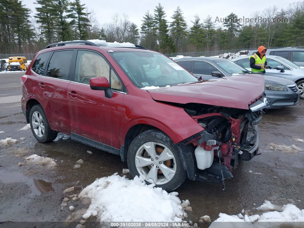 2016 Subaru Forester 2.5i Limited Красный vin: JF2SJAKC4GH499157