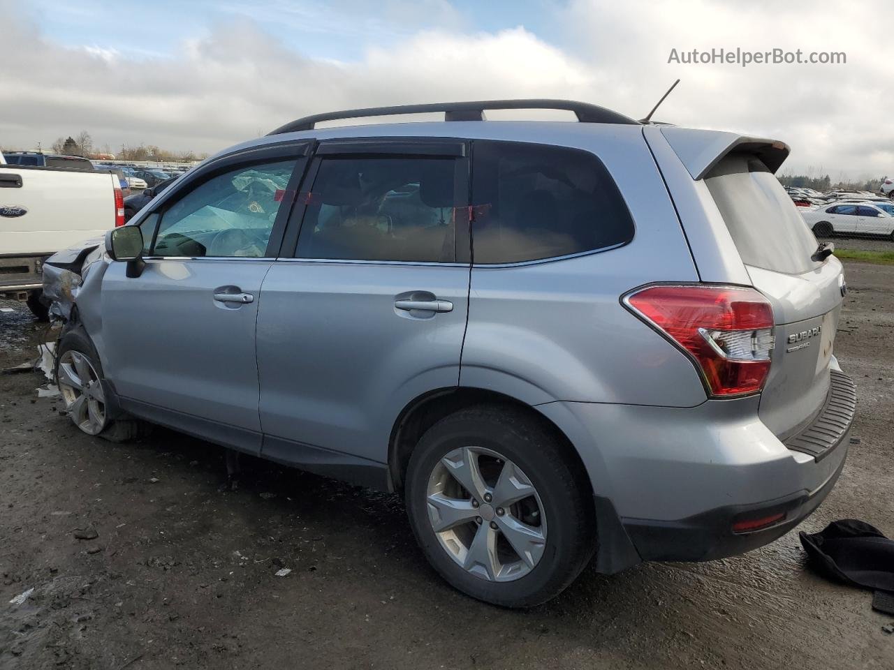 2015 Subaru Forester 2.5i Limited Silver vin: JF2SJAKC7FH420028