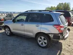 2016 Subaru Forester 2.5i Limited Silver vin: JF2SJAKC9GH470043