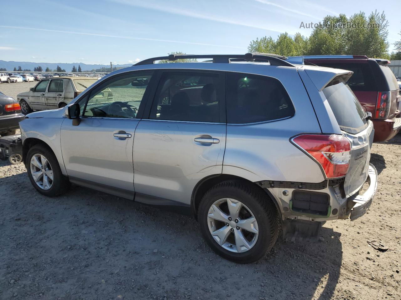 2016 Subaru Forester 2.5i Limited Silver vin: JF2SJAKC9GH470043