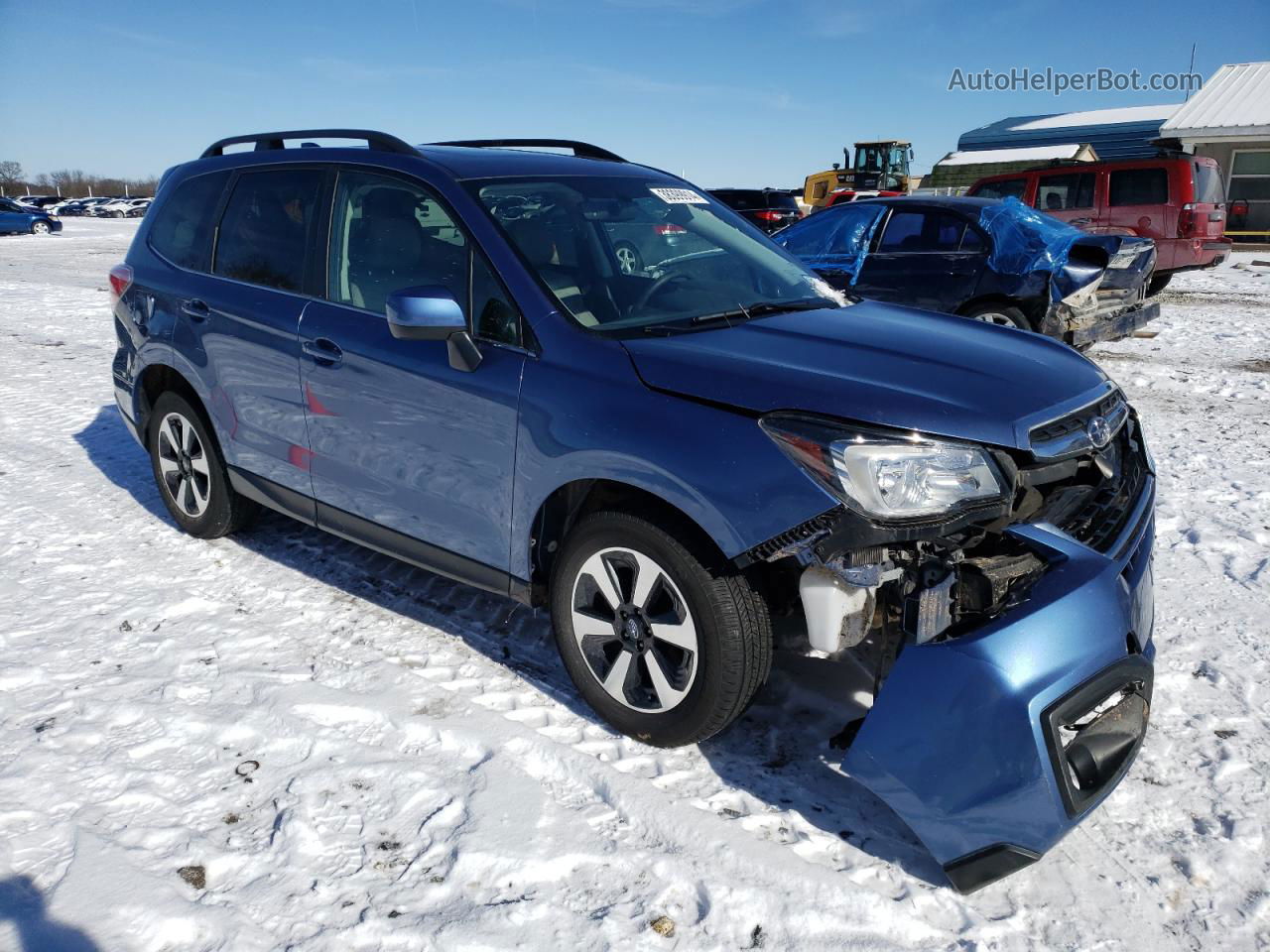 2018 Subaru Forester 2.5i Limited Blue vin: JF2SJALC0JH611331