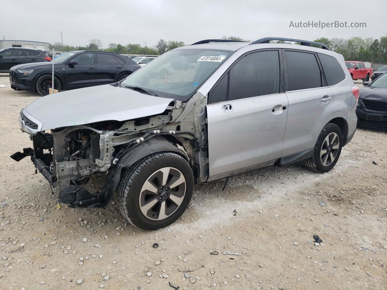 2017 Subaru Forester 2.5i Limited Silver vin: JF2SJALC6HH411080