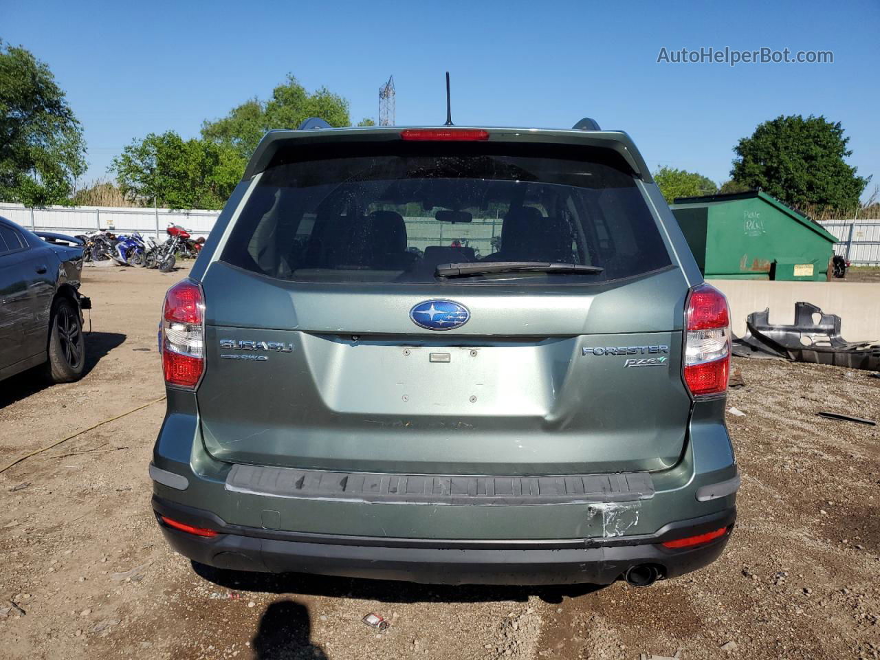 2015 Subaru Forester 2.5i Limited Green vin: JF2SJARC0FH401584