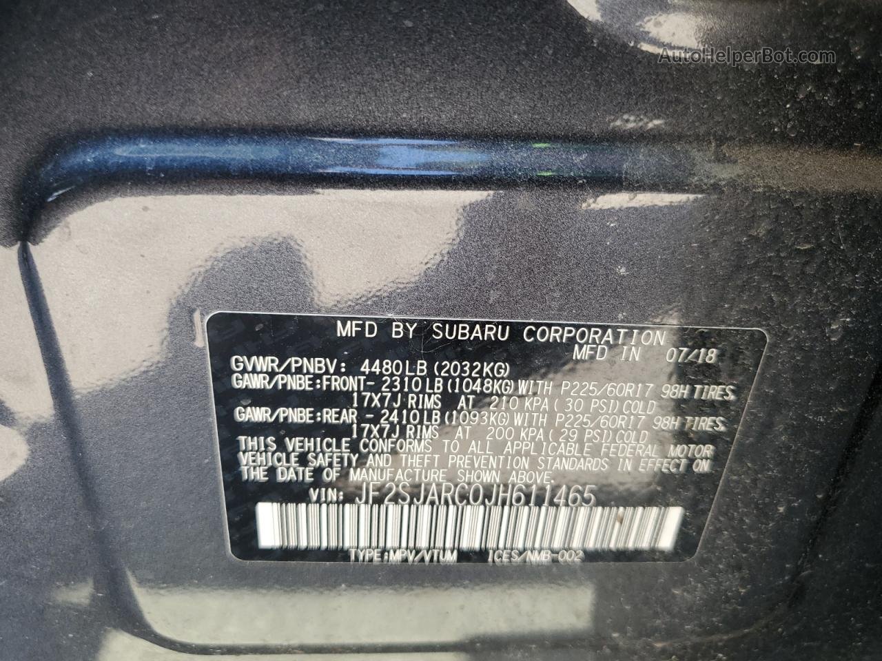 2018 Subaru Forester 2.5i Limited Gray vin: JF2SJARC0JH611465