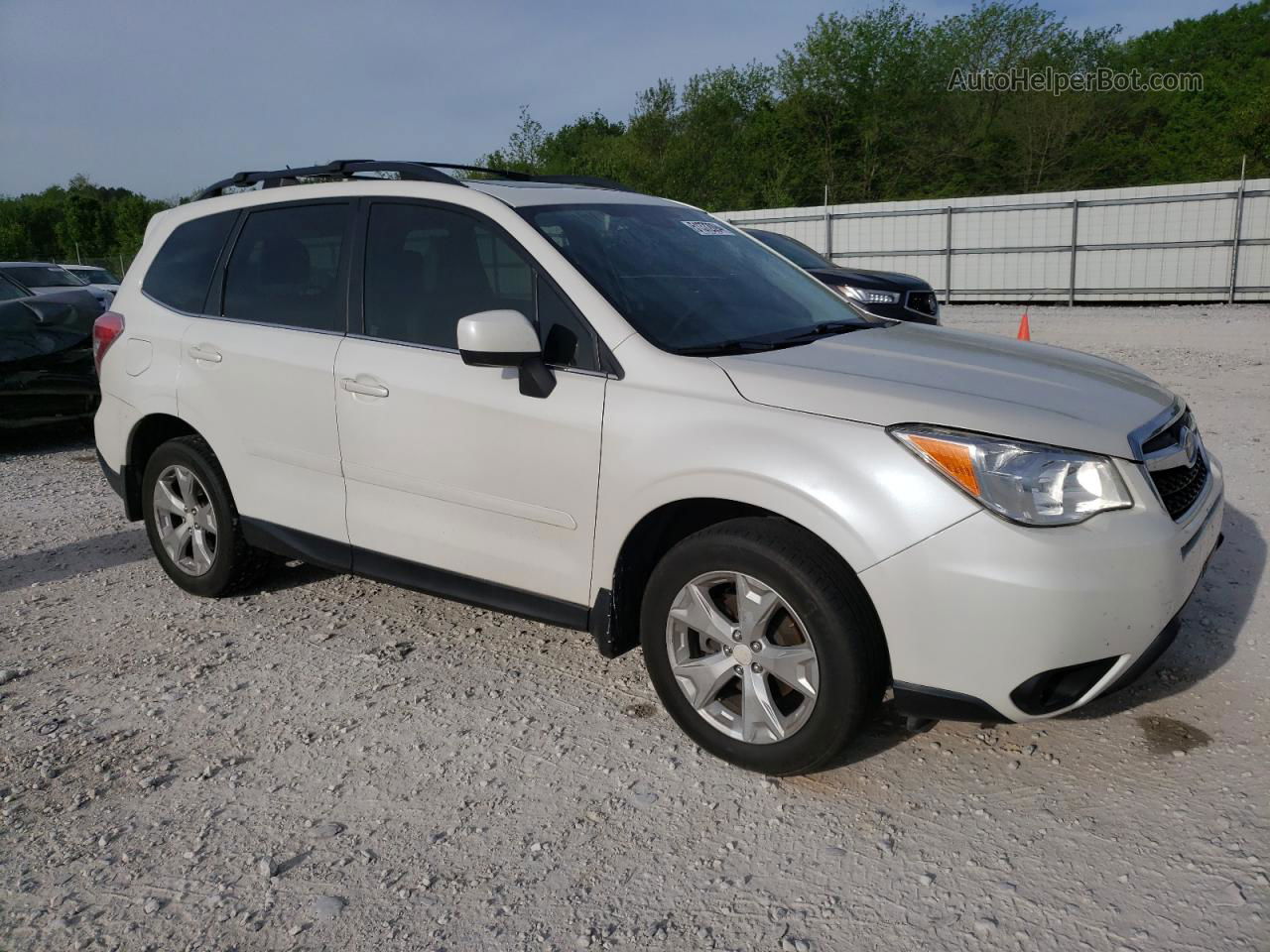 2015 Subaru Forester 2.5i Limited White vin: JF2SJARC1FH836811