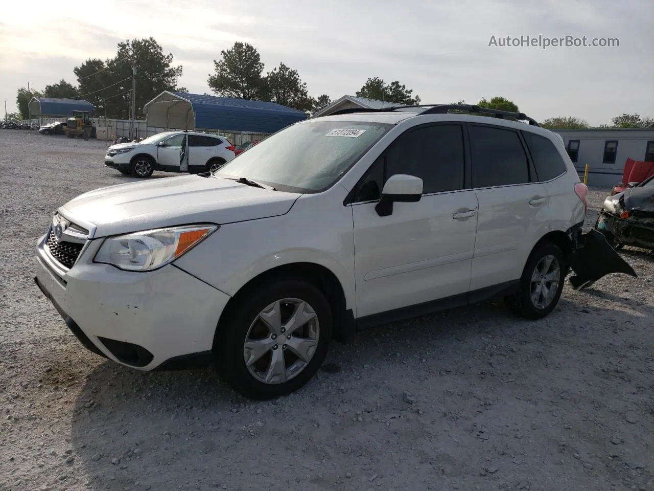 2015 Subaru Forester 2.5i Limited White vin: JF2SJARC1FH836811