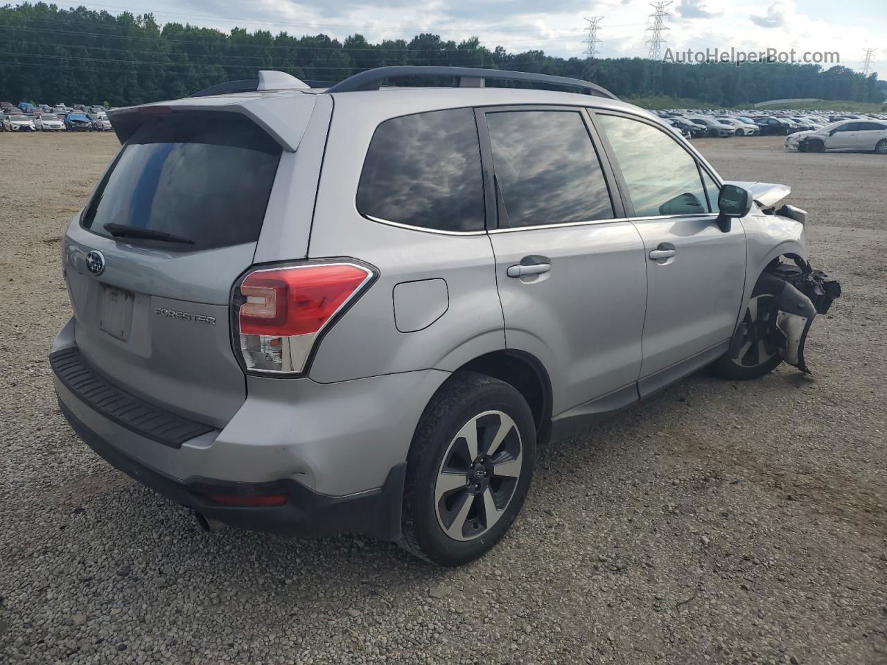 2018 Subaru Forester 2.5i Limited Silver vin: JF2SJARC1JH406494